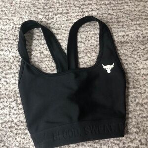 Under Armour x Project Rock sports bra crossback sz XS NWOT